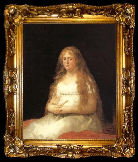 framed  Francisco Goya Josefa Castilla Portugal de Garcini y Wanabrok, ta009-2